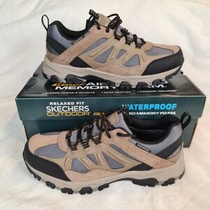 SKECHERS Relaxed Fit Men's Waterproof Hiking Sneakers SIZE 11.5M NEW #66275/TAN‎